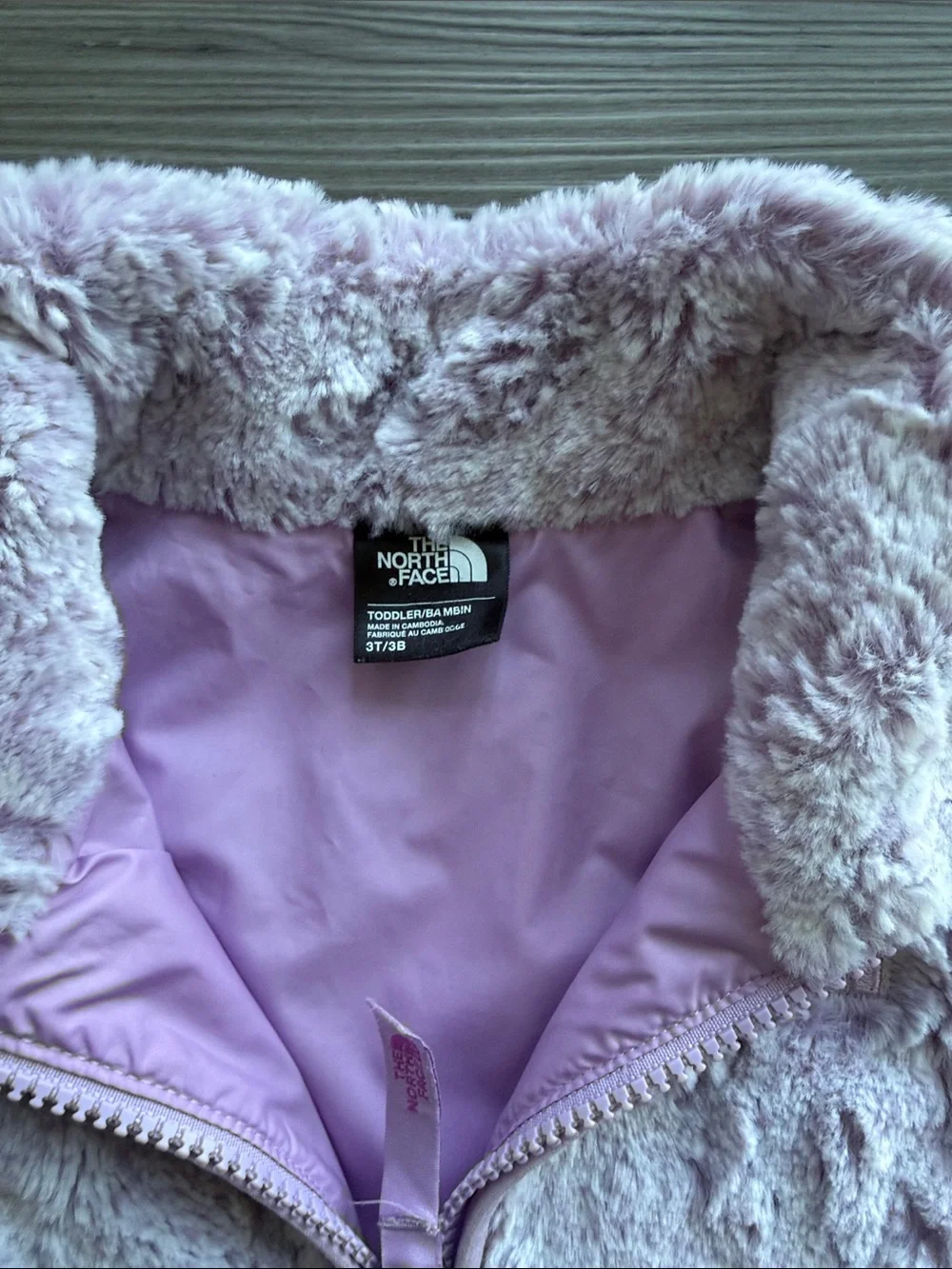 The North Face Lilac Plush Fleece Puffer Vest - Kids